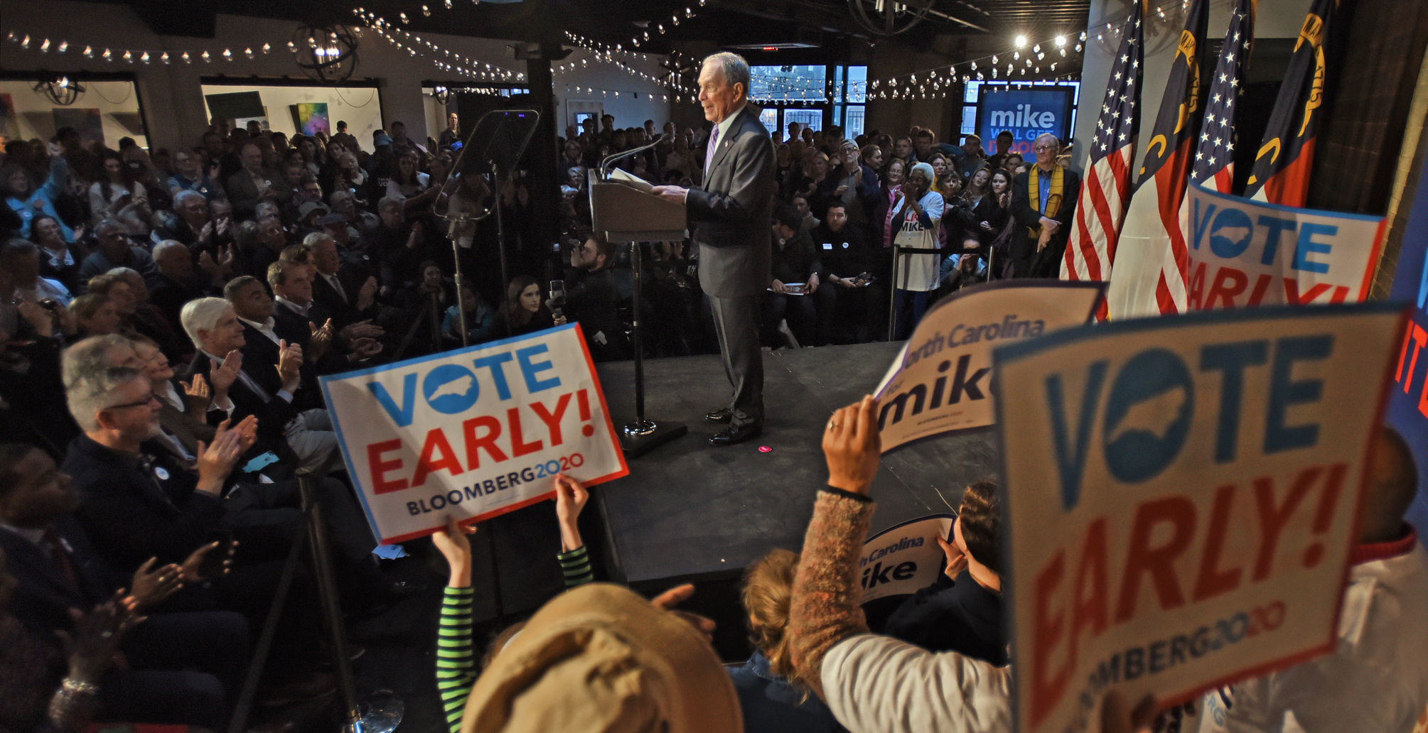 Election 2020 Bloomberg Winston-Salem
